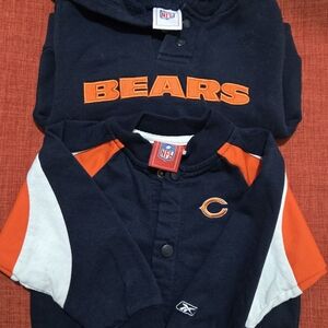 2 NFL Kids Bears Navy and Orange Sweatshirts!!